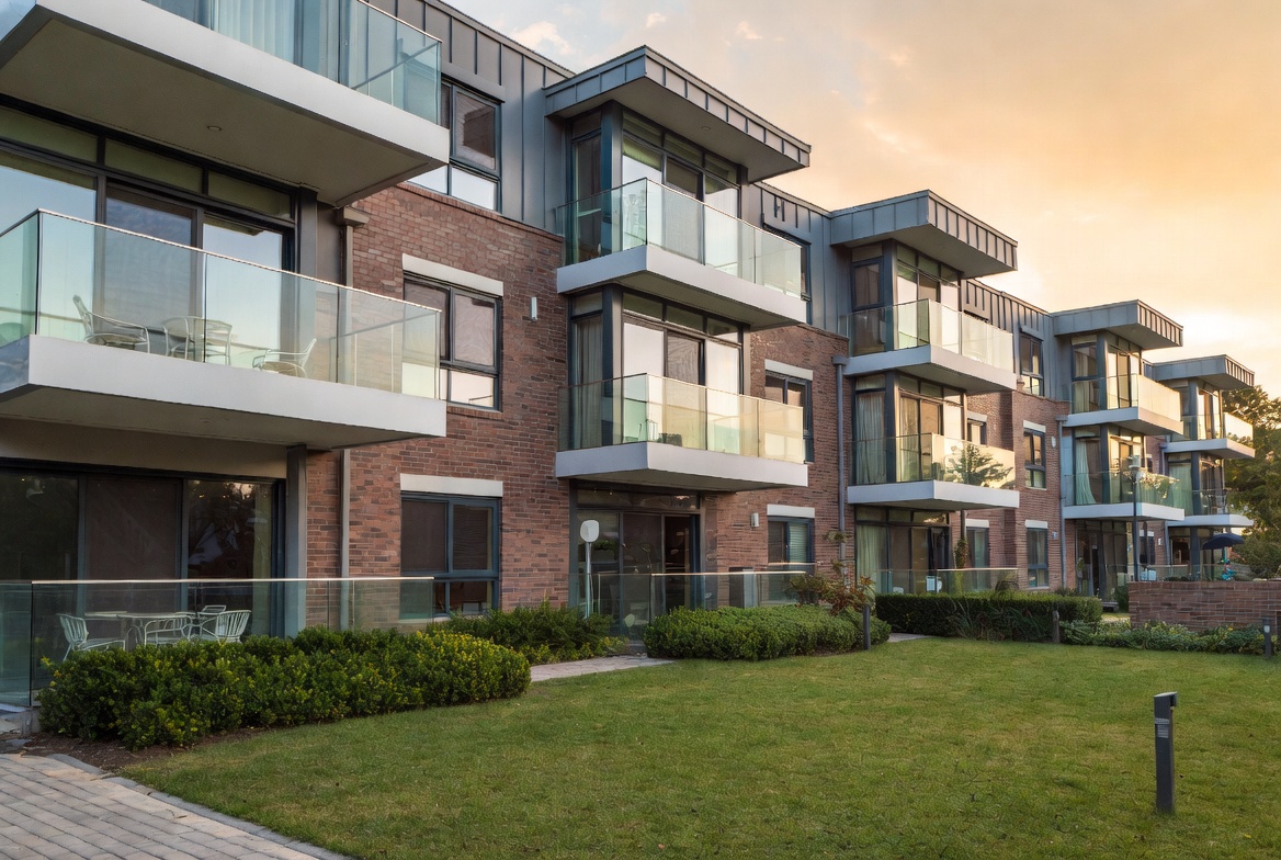 Modern residential development